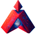 Logo futurista de SOLSER Information Technology con elementos de inteligencia artificial, circuitos de neón y cerebro digital de fondo