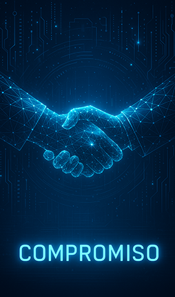Valor corporativo de Compromiso en SolSer IT, basado en responsabilidad, dedicación y cumplimiento.