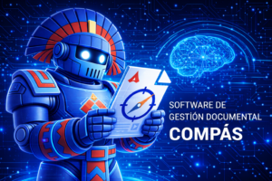 Sistema Compás de SolSer para gestión documental empresarial con control digital, organización y acceso inteligente a documentos