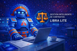 Sistema Libra Lite de SolSer para gestión inteligente de contratos con tecnología digital y automatización empresarial