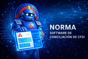 Sistema Norma de SolSer para conciliación de CFDI con automatización fiscal y control contable empresarial