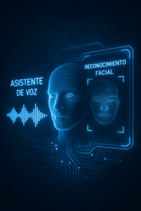 Reconocimiento facial y asistente de voz con inteligencia artificial para seguridad y automatización empresarial